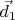 $\vec d_1$