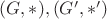 $(G,*),(G',*')$