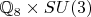 $\mathbb Q_8\times SU(3)$
