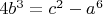 $4b^3=c^2-a^6$