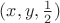 $(x,y,{1\over 2})$