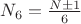 $N_6=\frac{N\pm 1}6$
