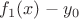 $f_1(x)-y_0$