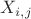 $X_{i,j}$