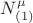 $N^{\mu}_{(1)}$