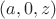 $(a,0,z)$