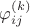 $\varphi_{ij}^{(k)}$