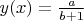 $ y(x)= \frac{a}{bс+1} $