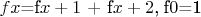 $f\(x\)=f\(x+1\) + f\(x+2\),\;f\(0\)=1$