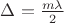 $\Delta=\frac {m \lambda}{2}$