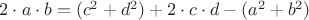 $2\cdot a\cdot b=(c^{2}+d^{2})+2\cdot c\cdot d-(a^{2}+b^{2})$