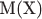 M(X) M(X)