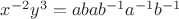 $x^{-2}y^3=abab^{-1}a^{-1}b^{-1}$