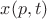 $x(p,t)$