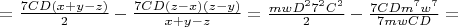 $=\frac{7CD(x+y-z)}{2}-\frac{7CD(z-x)(z-y)}{x+y-z}=\frac{mwD^27^2C^2}{2}-\frac{7CDm^7w^7}{7mwCD}=$