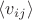 $\langle v_{ij}\rangle$