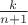 $\frac{k}{n+1}$
