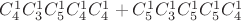 $C_4^1C_3^1C_5^1C_4^1C_4^1+C_5^1C_3^1C_5^1C_5^1C_4^1$