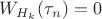 $W_{H_k}(\tau_n)=0$