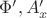 $\Phi',A'_x$