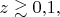 $z\gtrsim 0{,}1,$