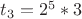 $t_3=2^5*3$