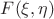 $F(\xi,\eta)$