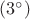 $(3^\circ)$