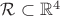 $\mathcal R \subset \mathbb R^4$