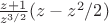 $\frac{z+1} {z^{3/2}} (z-z^2/2)$