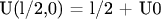 U(l/2,0) = l/2 + U0