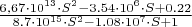 $\frac{6,67 \cdot 10^{13}\cdot  S^2-3.54 \cdot 10^6\cdot  S+0.22}{8.7 \cdot 10^{15} \cdot S^2-1.08 \cdot 10^7\cdot S+1}$