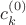 $c^{(0)}_k$