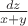 $\frac{dz}{x+y}$