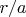 $r/a$