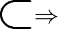 $\scalebox{2}{\(\raisebox{-0.375ex}{\scalebox{2}{\(\subset\)}}\!\!\Rightarrow\!\!\)}$