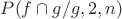 $P(f \cap g/g,2,n)$