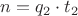 $n = q_2 \cdot t_2$