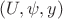 $(U, \psi, y)$