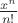 $\frac{{x}^{n}}{n!}$