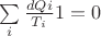 $\sum\limits_{i}\frac{dQi}{T_i}1° = 0$ $\sum\limits_{i}\frac{dQi}{T_i}1° = 0$