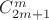 $C_{2m+1}^{m}$