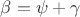 $\beta=\psi+\gamma$