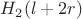 $H_2(l+2r)$