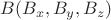 $B(B_x,B_y,B_z)$