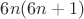 $6n(6n+1)$