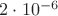 $2\cdot10^{-6}$
