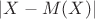 $|X-M(X)|$