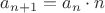 $a_{n+1}=a_n \cdot n$