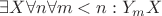 $\exists X \forall n \forall m < n: Y_m \susbseteq X$